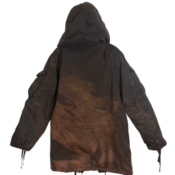 69 G.I. Gap Cold Weather Military Parka Size S Brown (Oversized) Heavy Alpine - Picture 2 of 8